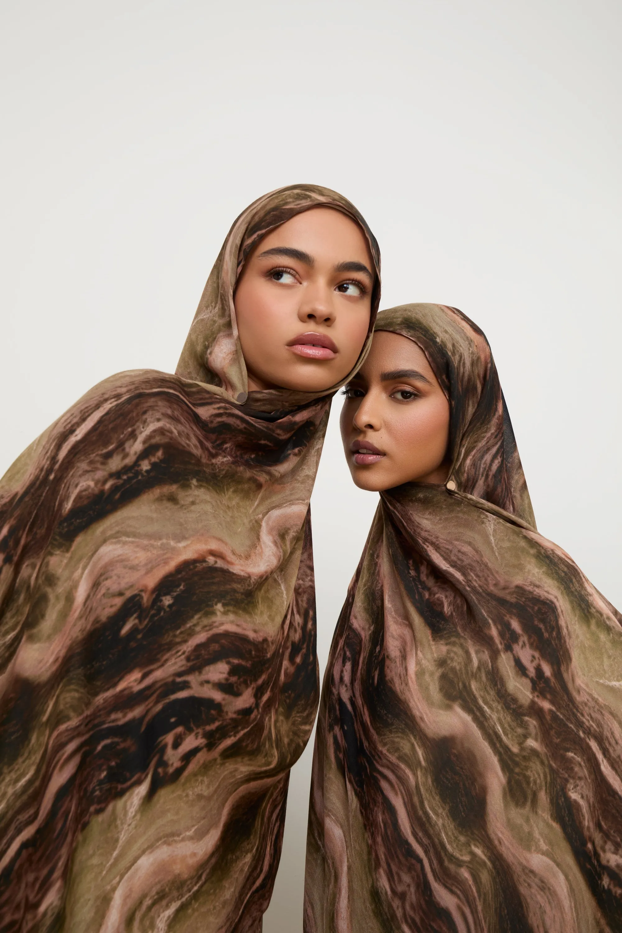 Printed Modal Hijab - Desert Marble