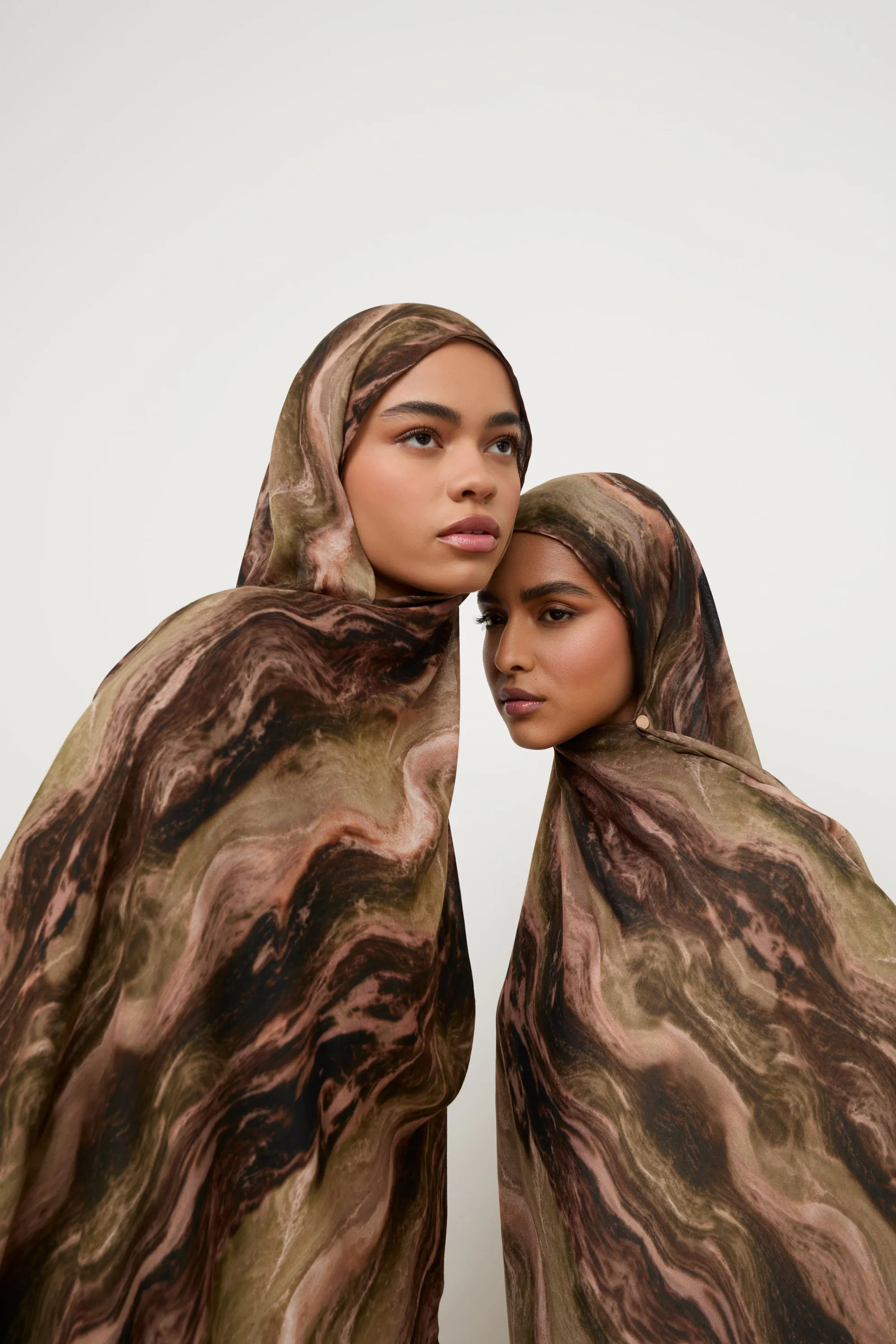 Printed Modal Hijab - Desert Marble