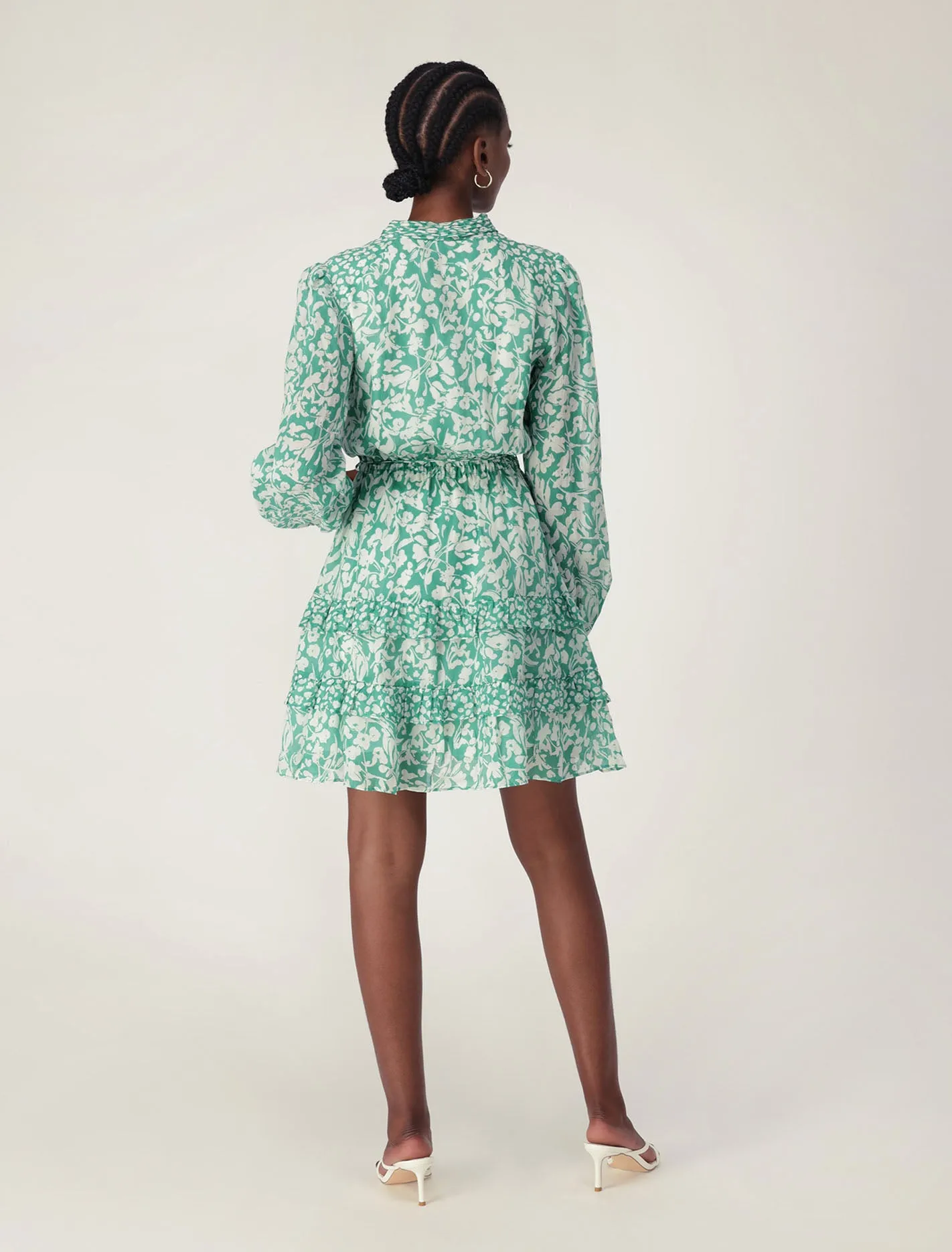 Raquel Mixed Print Mini Dress