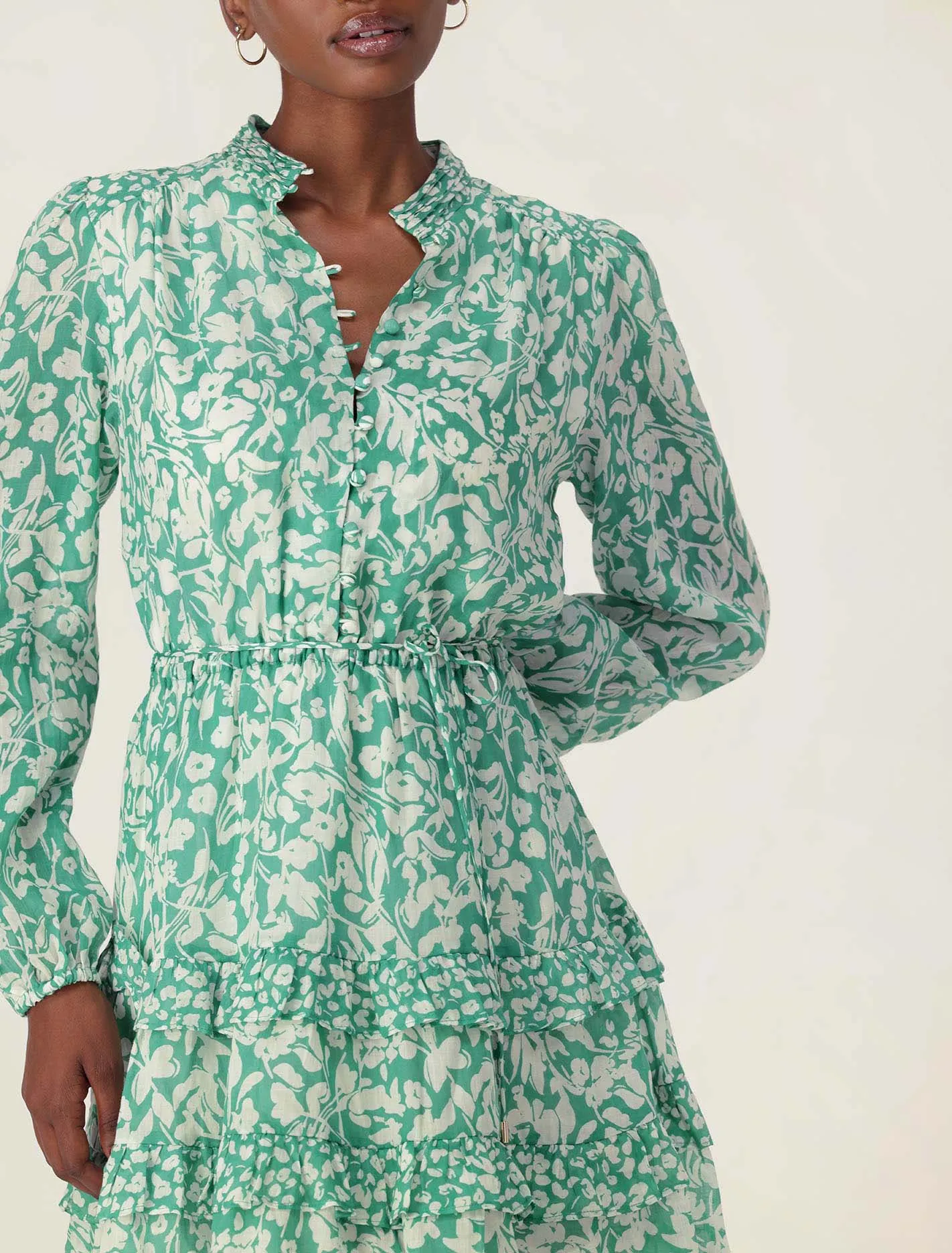 Raquel Mixed Print Mini Dress