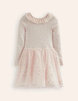 Rose Twirly Tulle Dress-Sandpiper Multi Stars