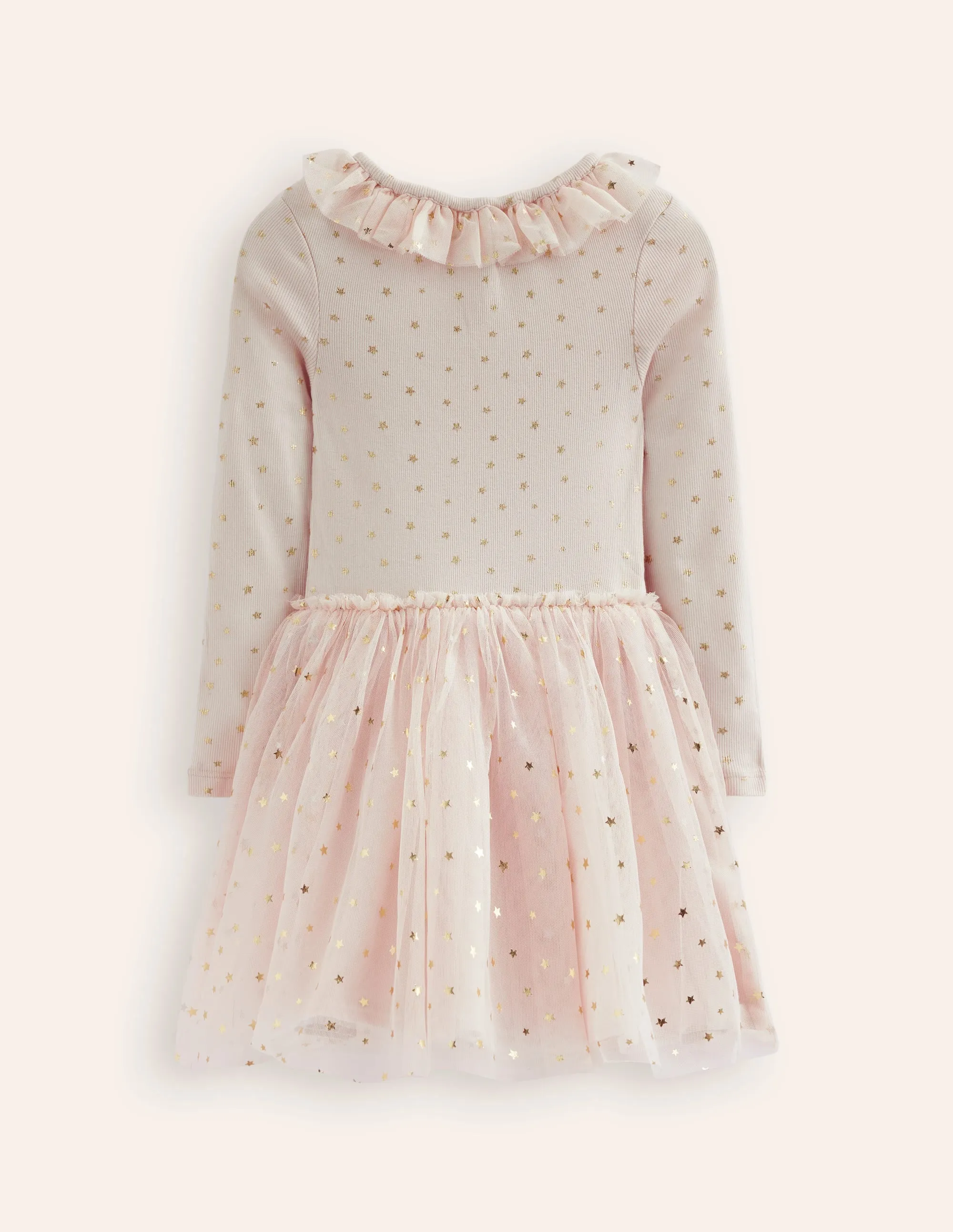 Rose Twirly Tulle Dress-Sandpiper Multi Stars