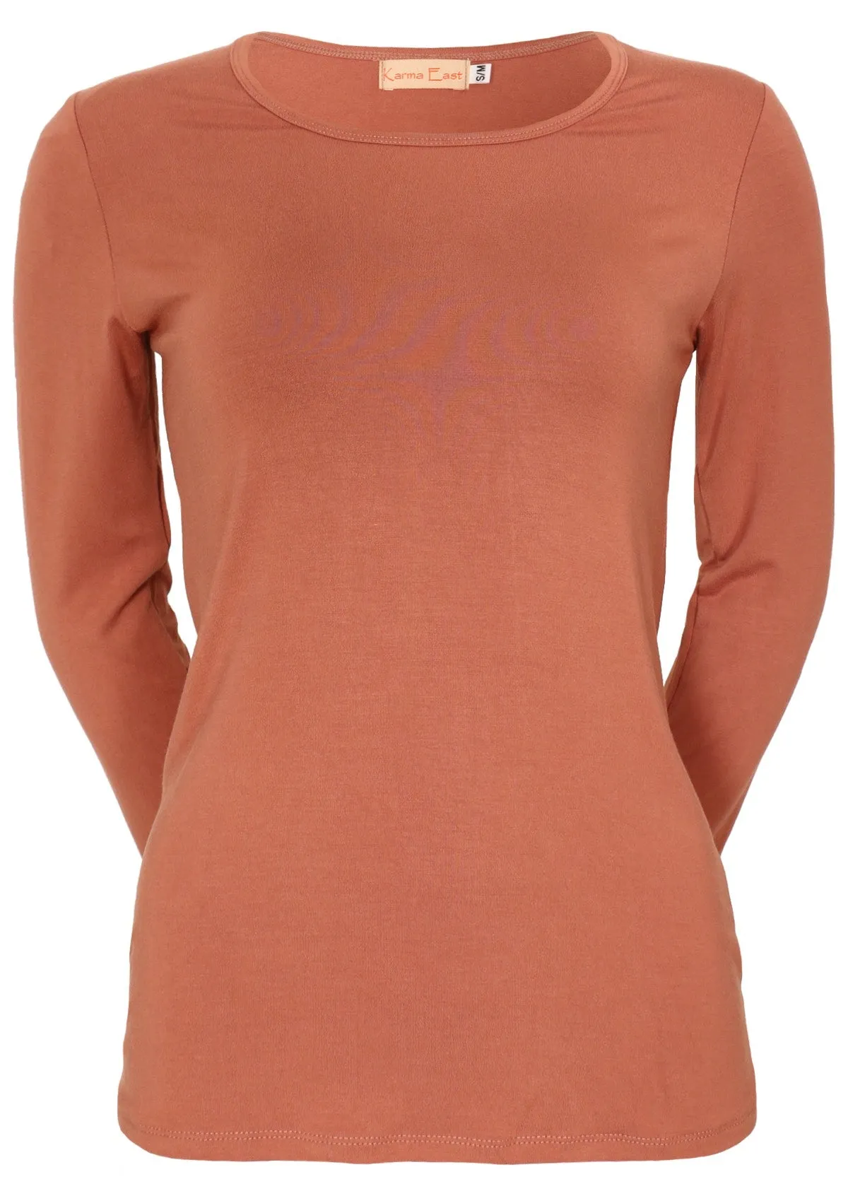 Round Neck Top Dusty Rose