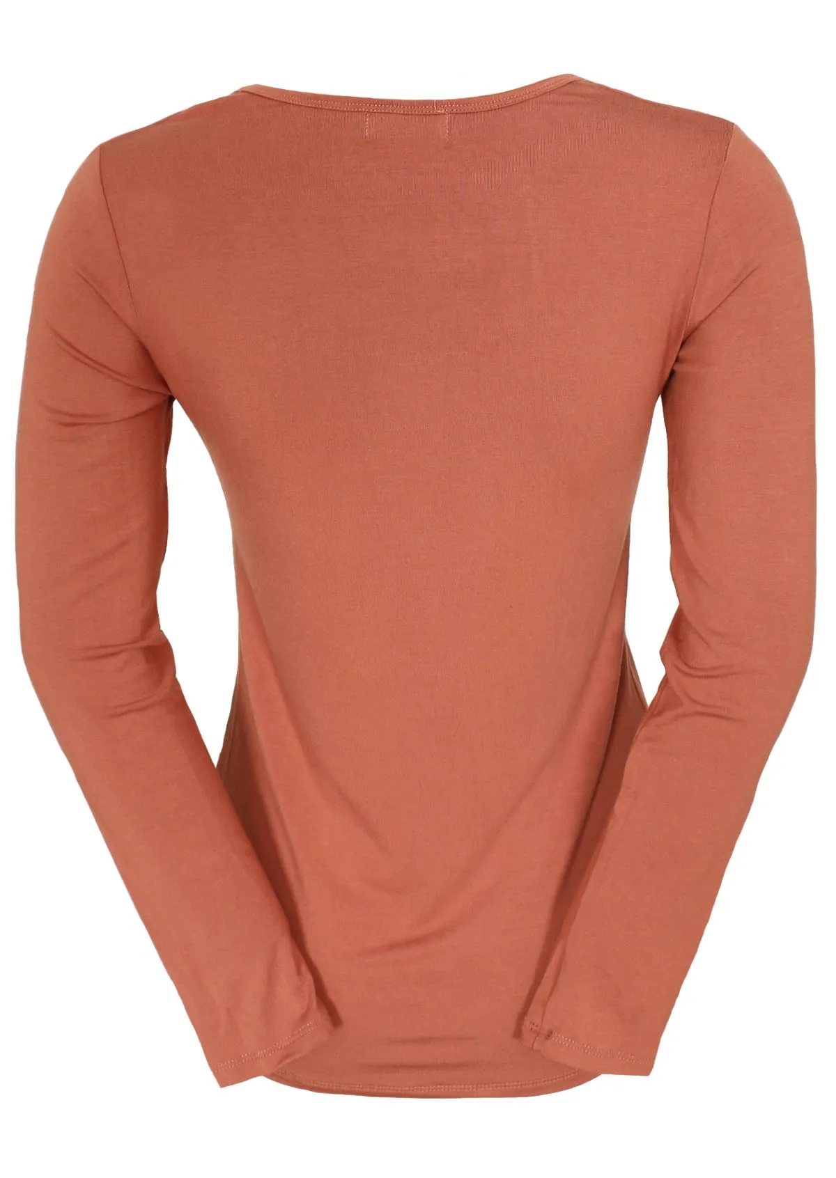 Round Neck Top Dusty Rose