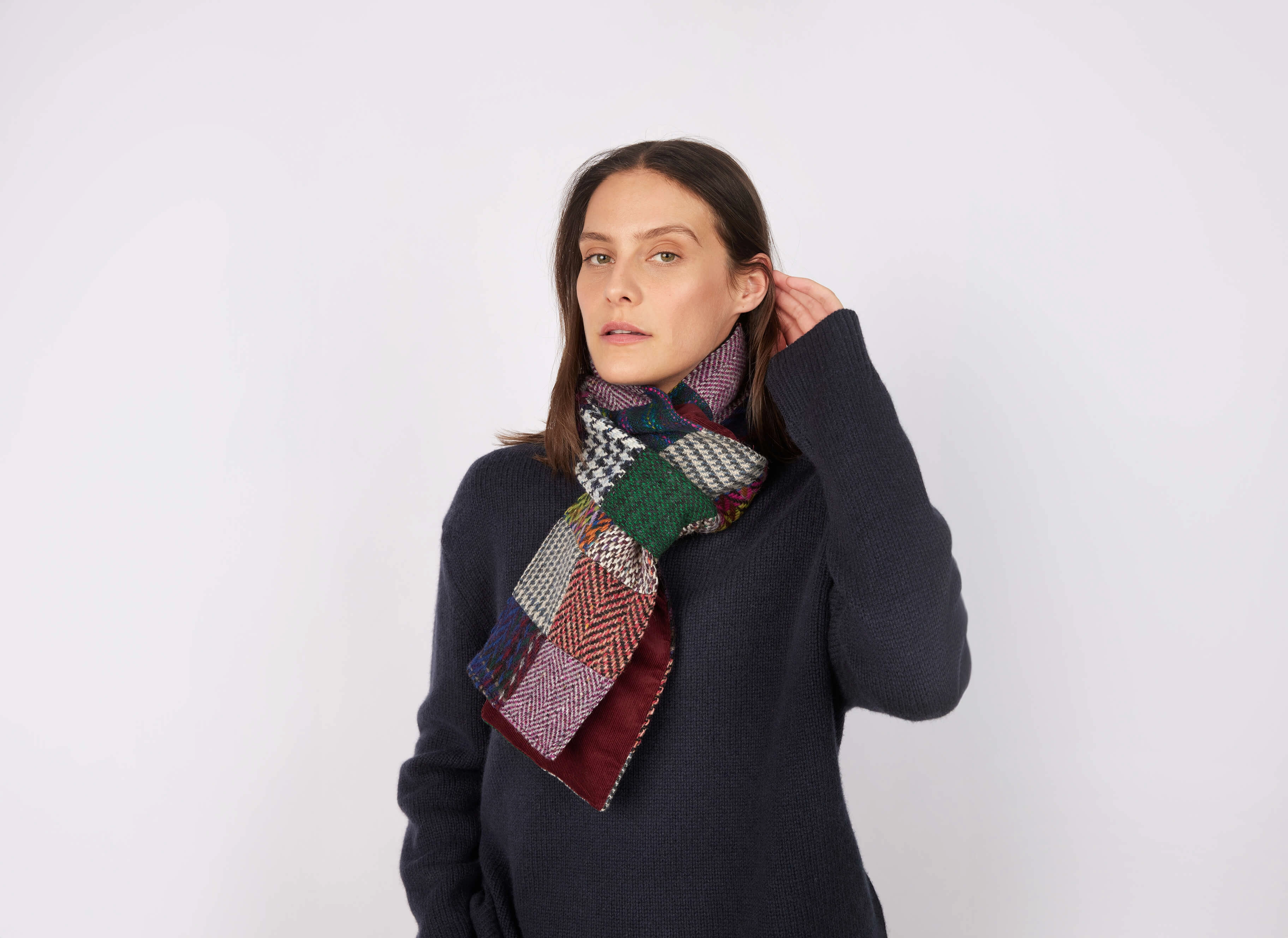 Scarf Heavy Patchwork Tweed / Corduroy - LIMITED EDITION