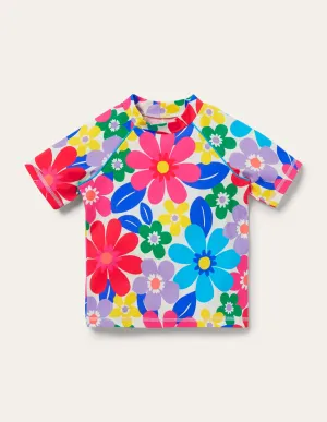 Short Sleeve Rash Vest-Multi Surf Floral