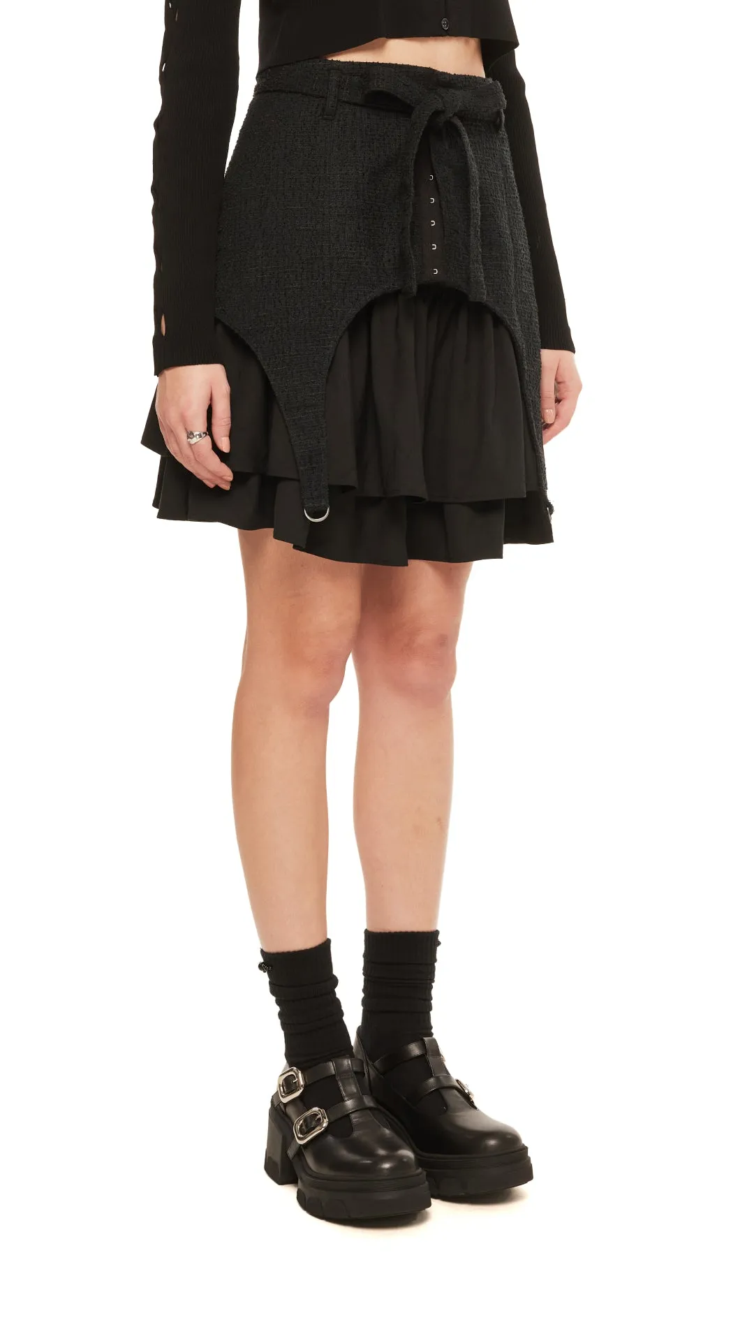 Side Cut Out Mini Skirt