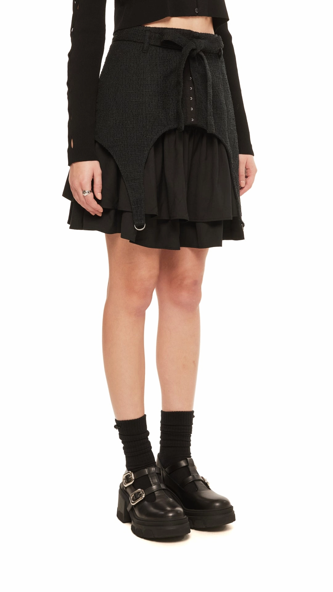Side Cut Out Mini Skirt