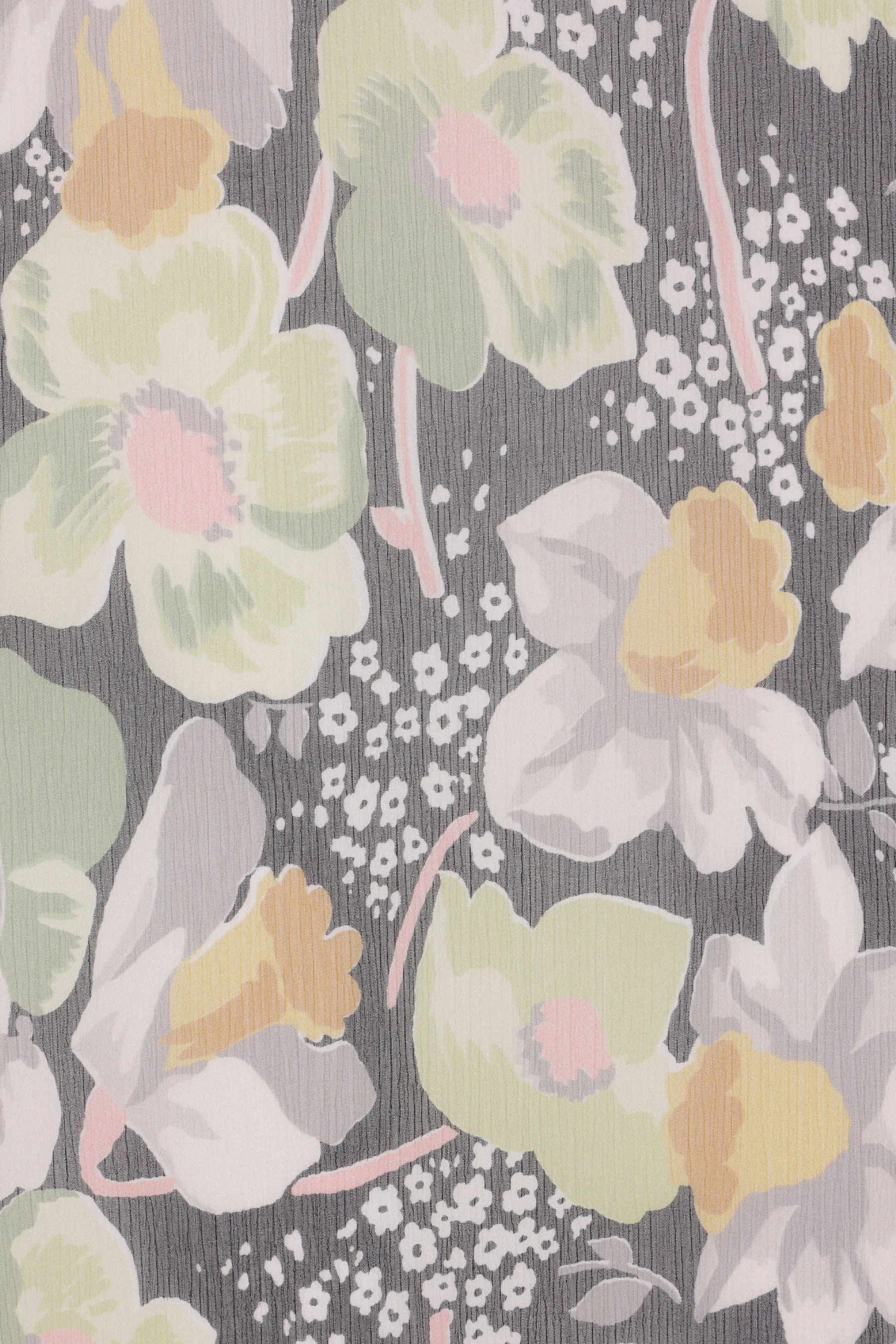 silk sleeveless dress with Daffodil print
