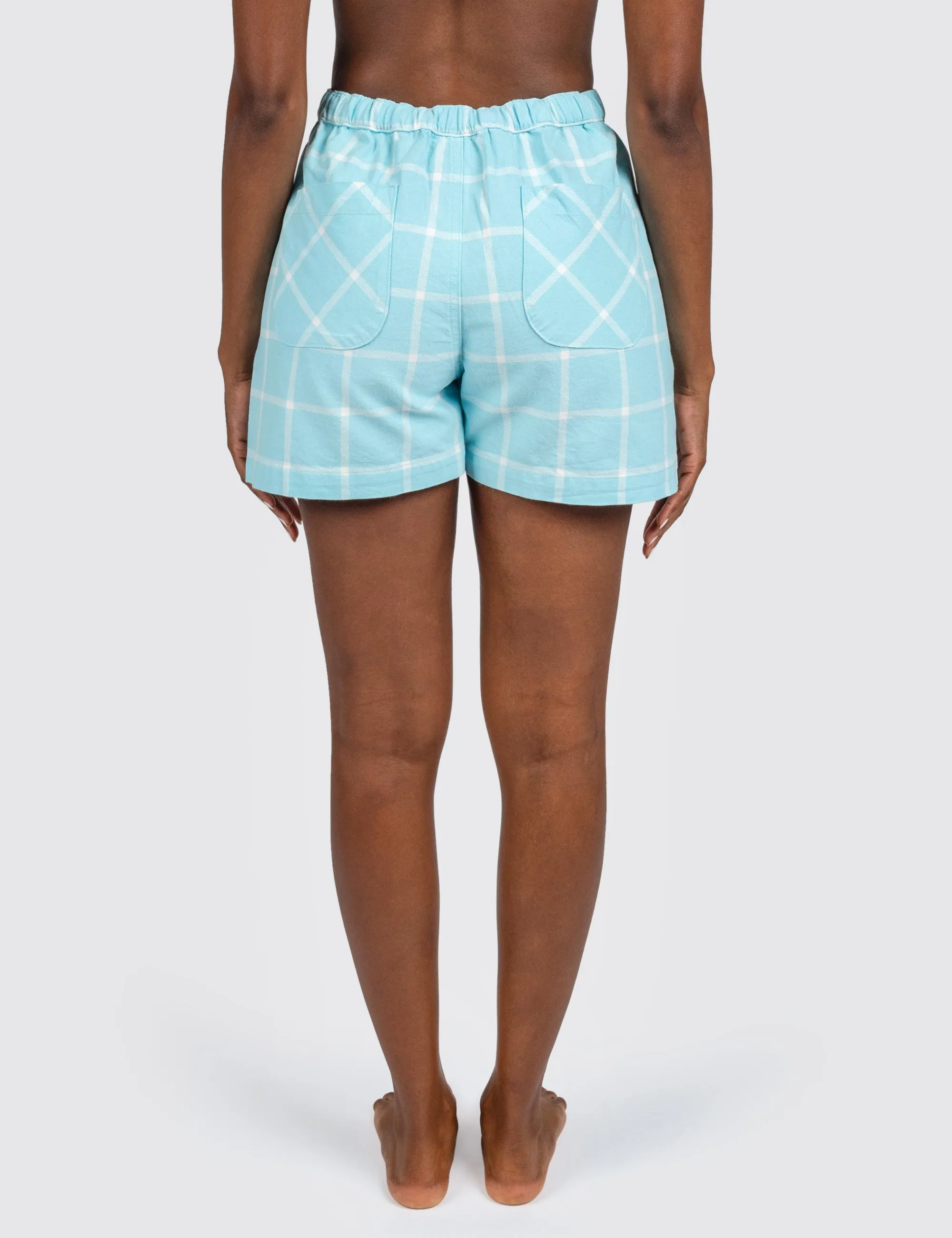 Sky Grid Ellie Shorts