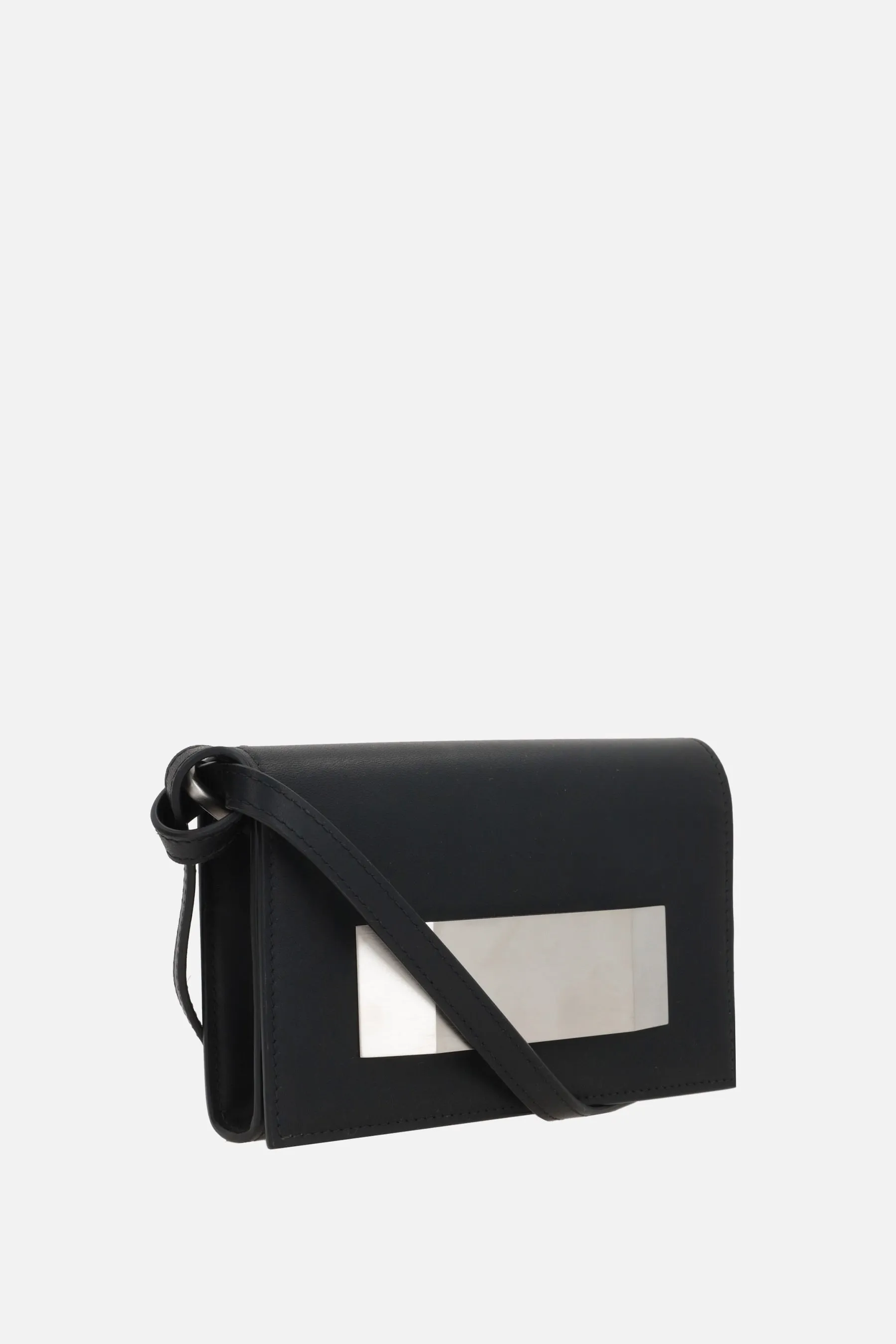smooth leather crossbody bag