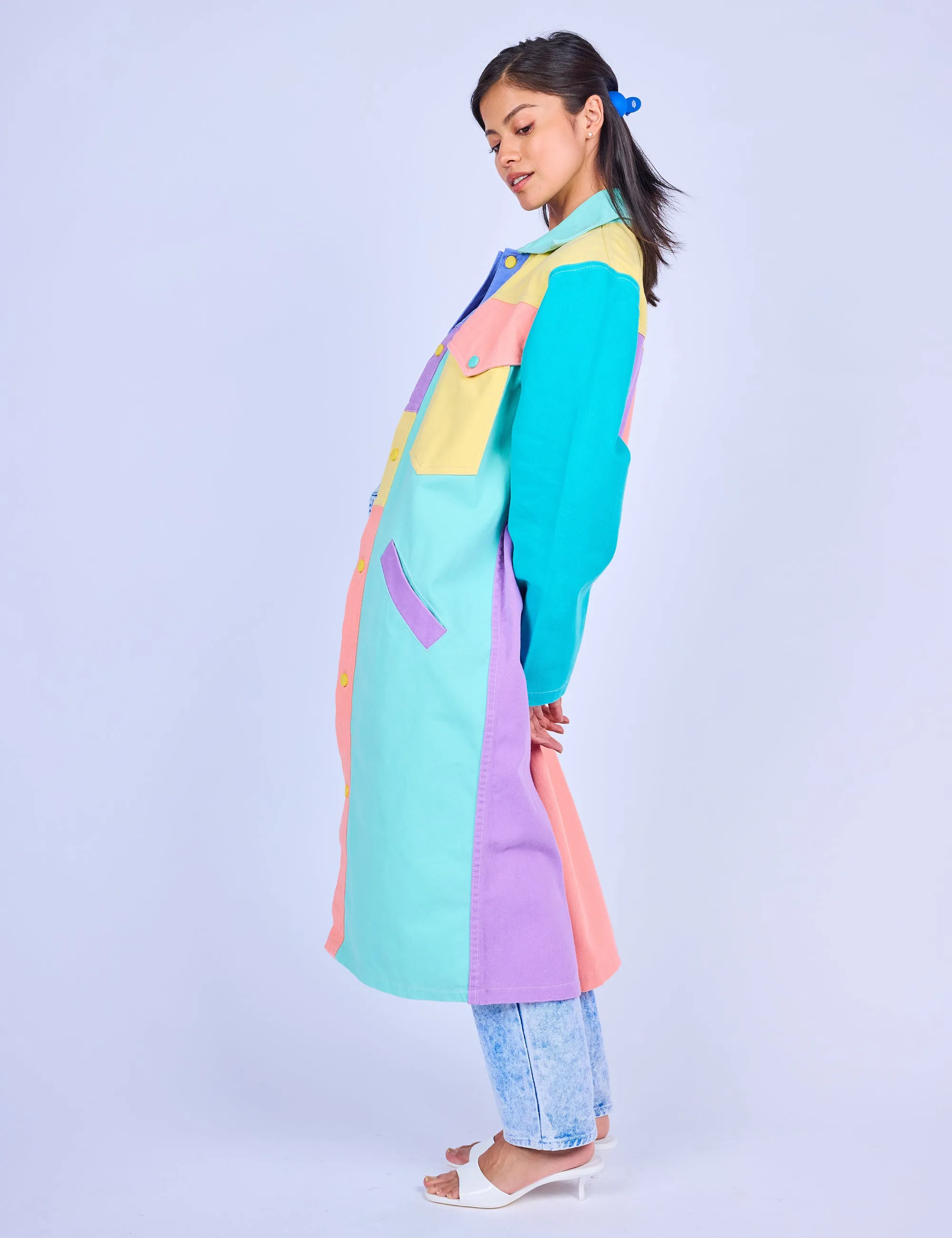 Stellar Night Denim Duster