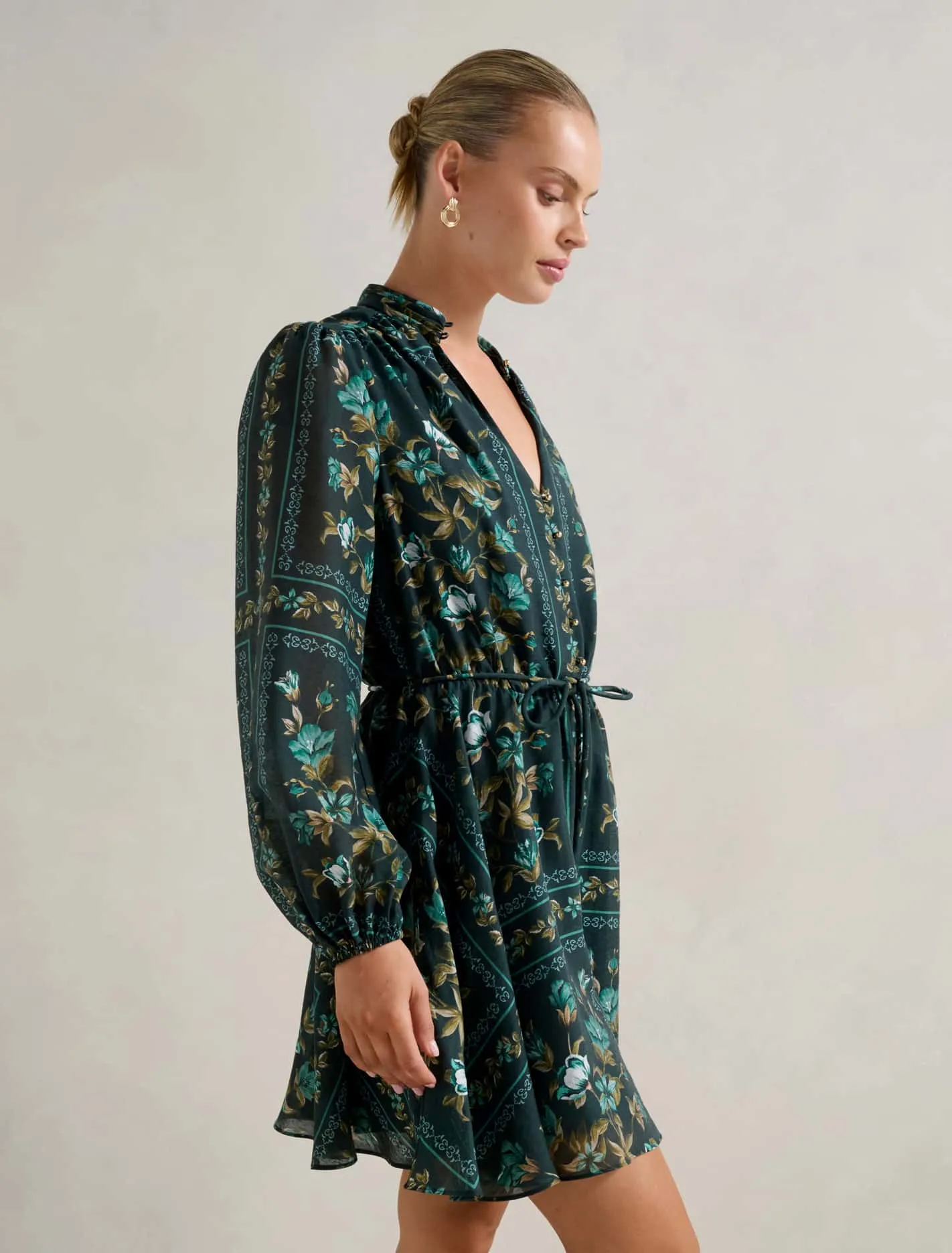 Tamila Printed Skater Mini Dress