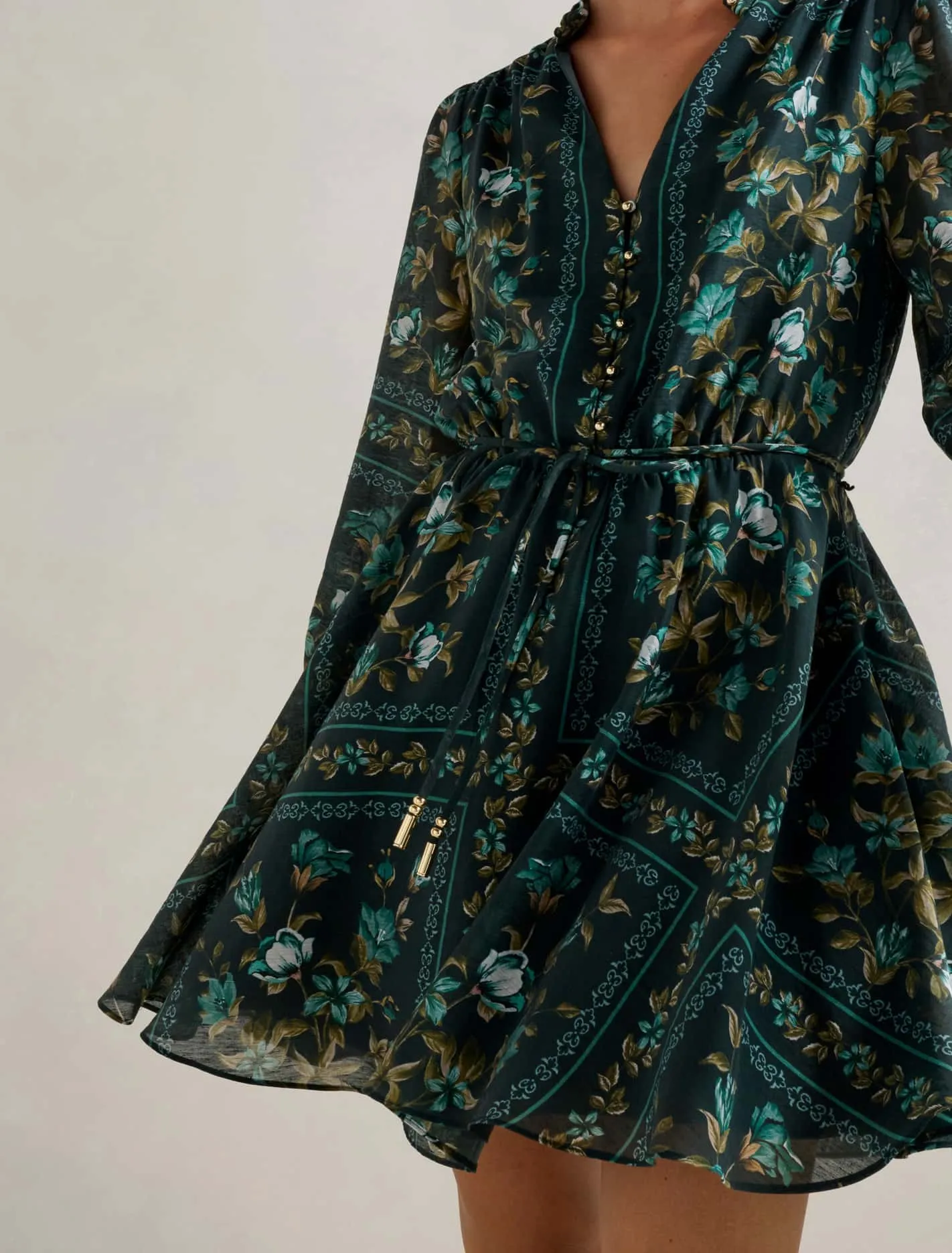 Tamila Printed Skater Mini Dress