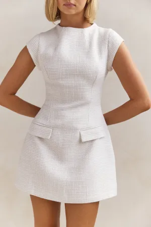 Thalia Tweed Dress (Cream)