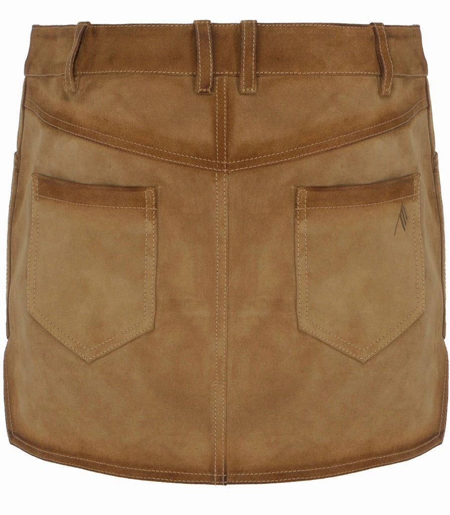 The Attico Dean Pointed Hem Mini Skirt