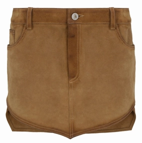 The Attico Dean Pointed Hem Mini Skirt