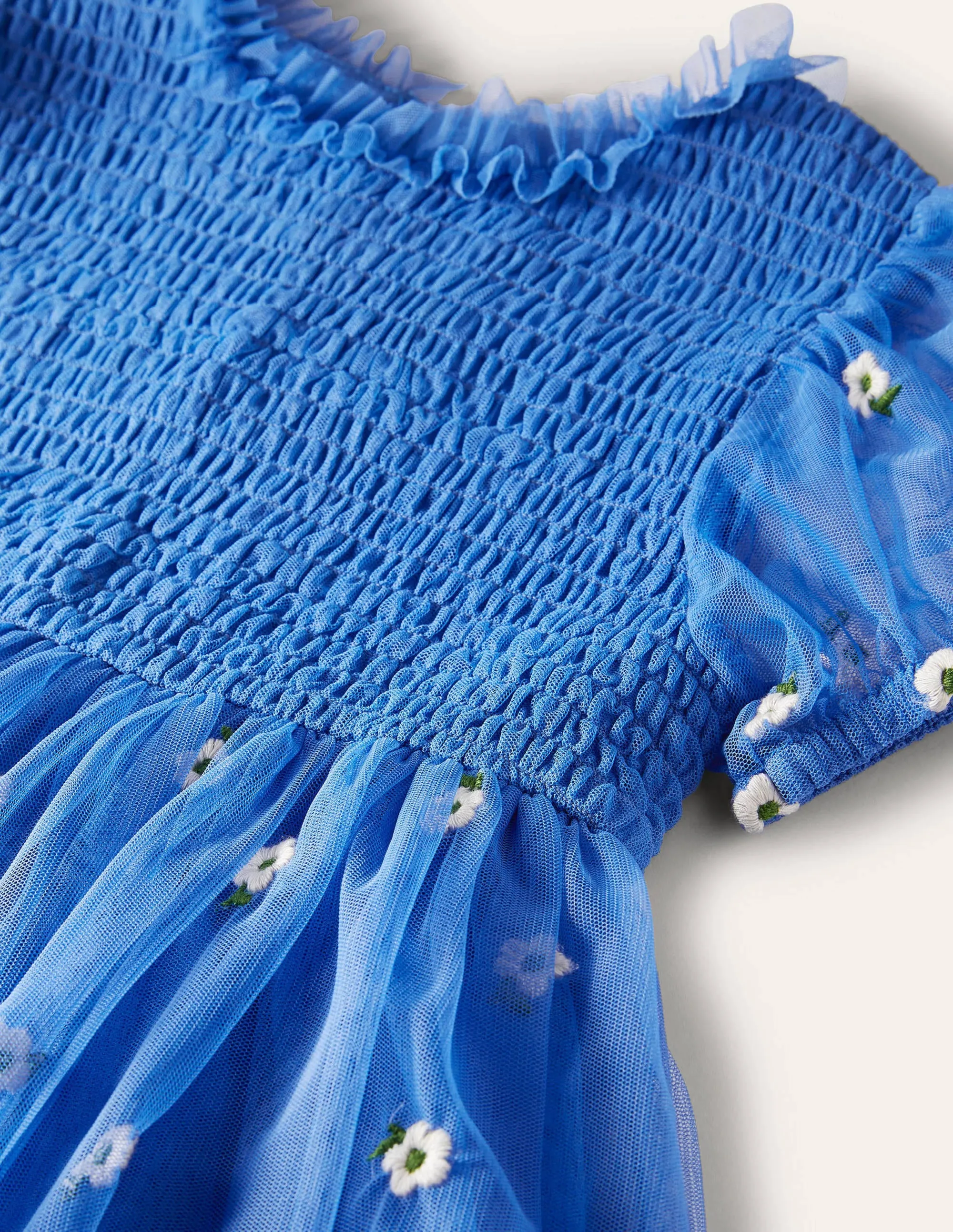 Tiered Tulle Dress-Elizabethan Blue