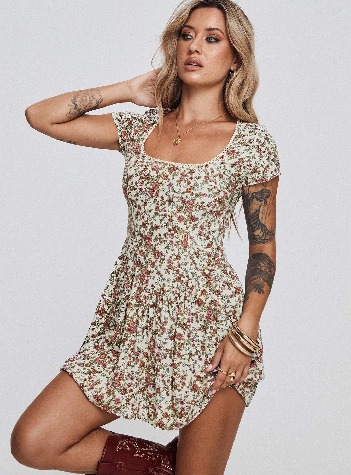 Tipani Mini Dress Cream