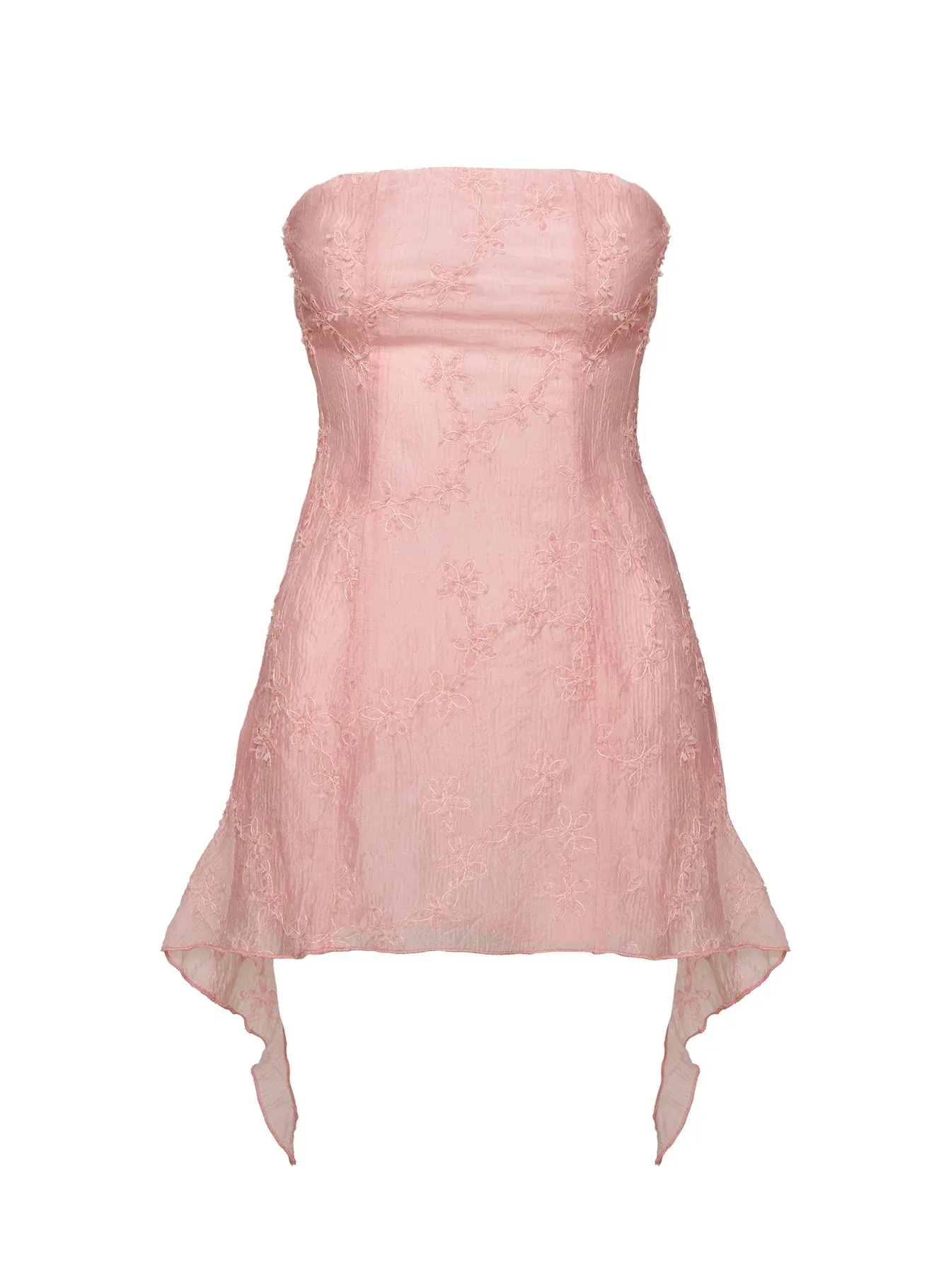 Tomika Strapless Mini Dress Pink Tall