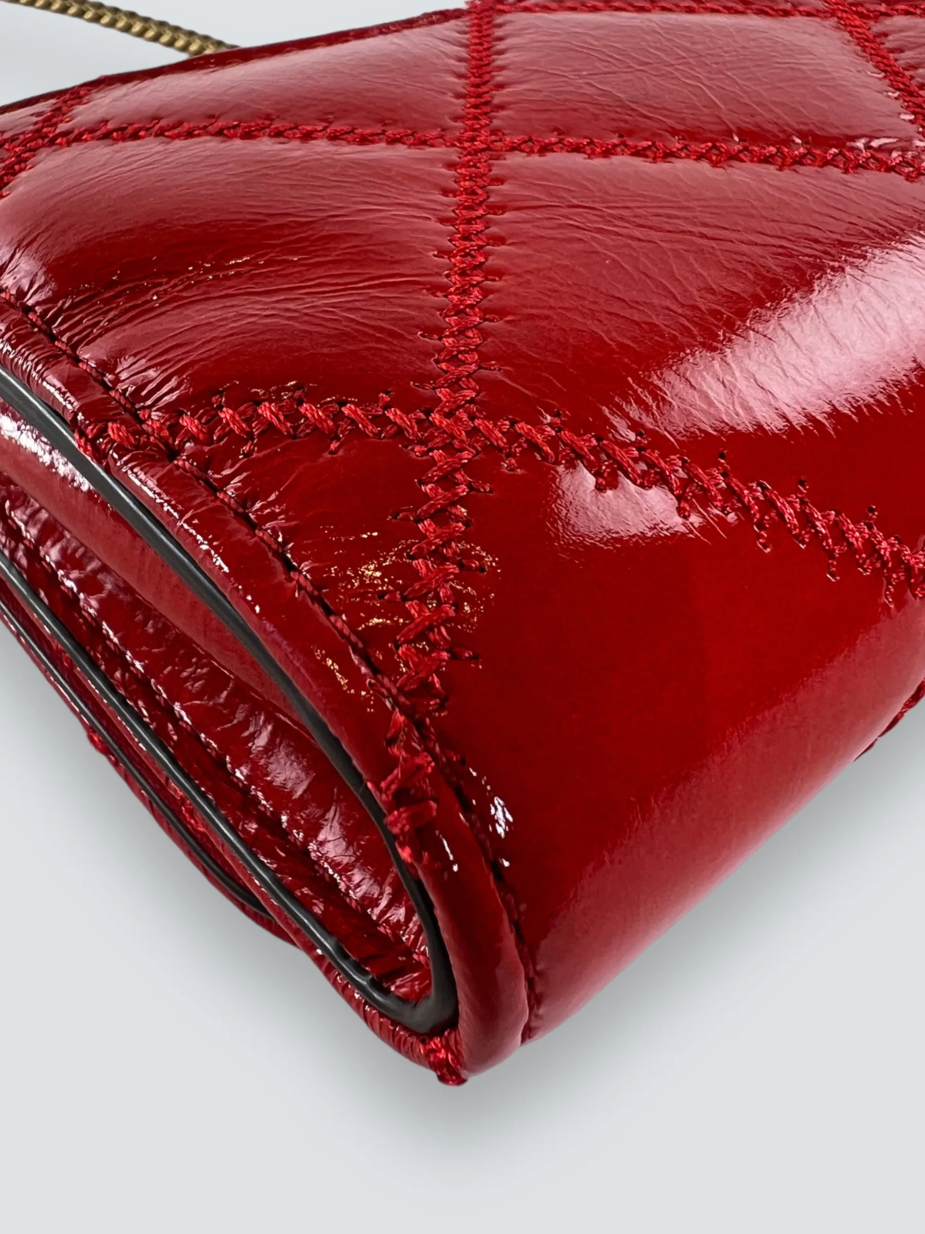 Tory Burch Red Patent Leather Mini Crossbody