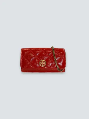 Tory Burch Red Patent Leather Mini Crossbody