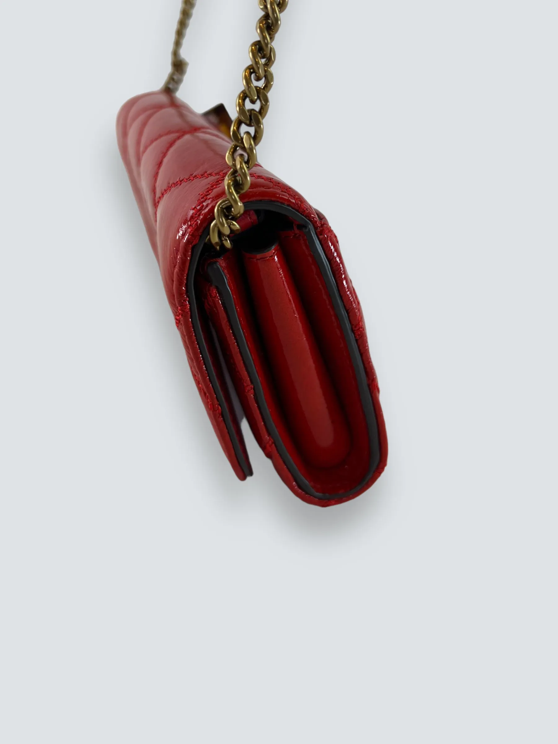 Tory Burch Red Patent Leather Mini Crossbody