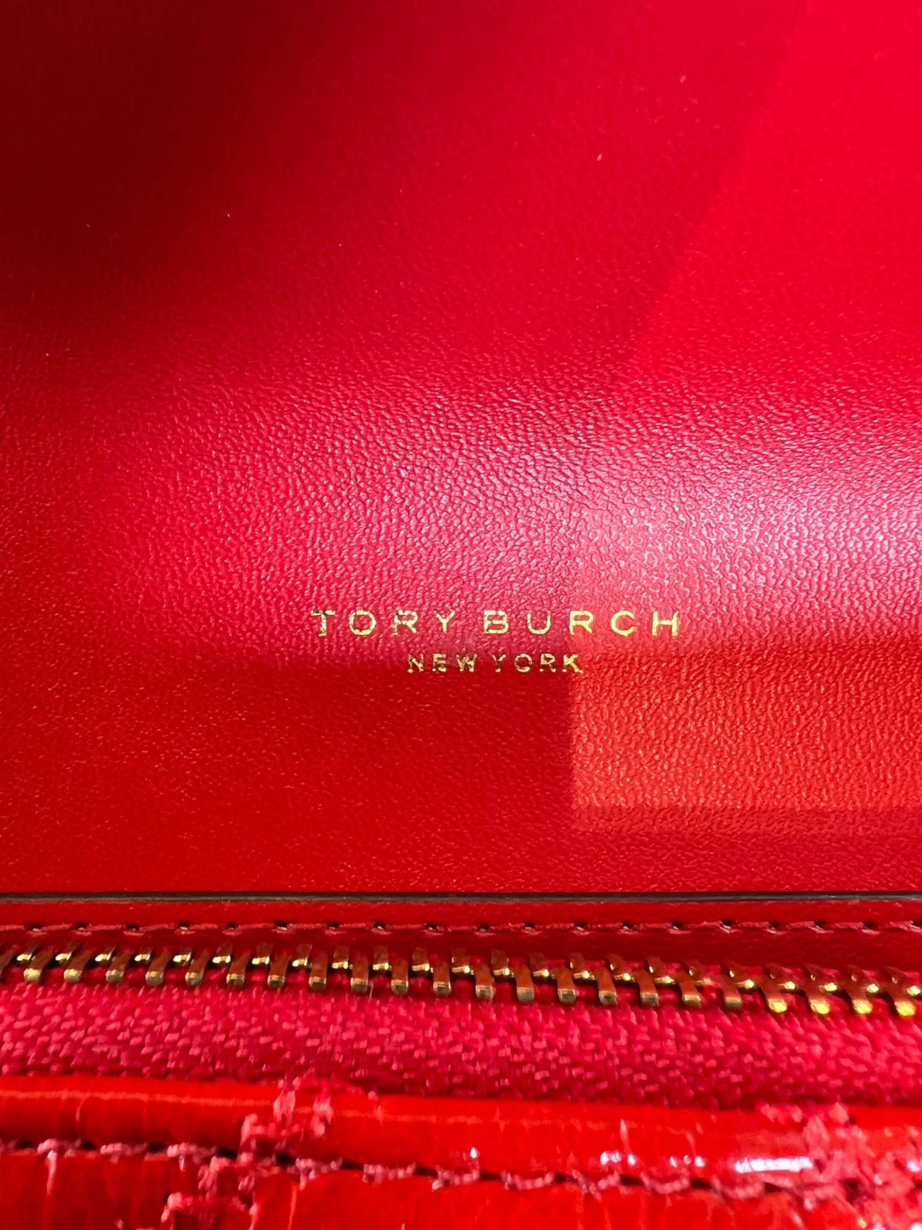 Tory Burch Red Patent Leather Mini Crossbody