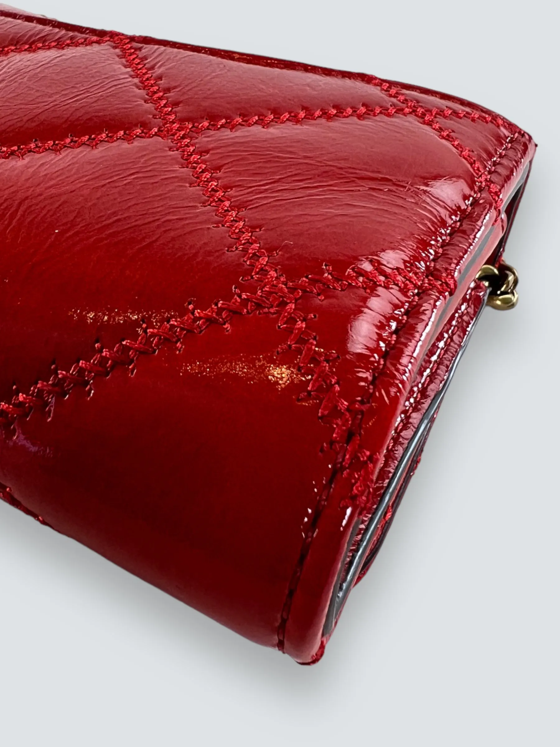 Tory Burch Red Patent Leather Mini Crossbody