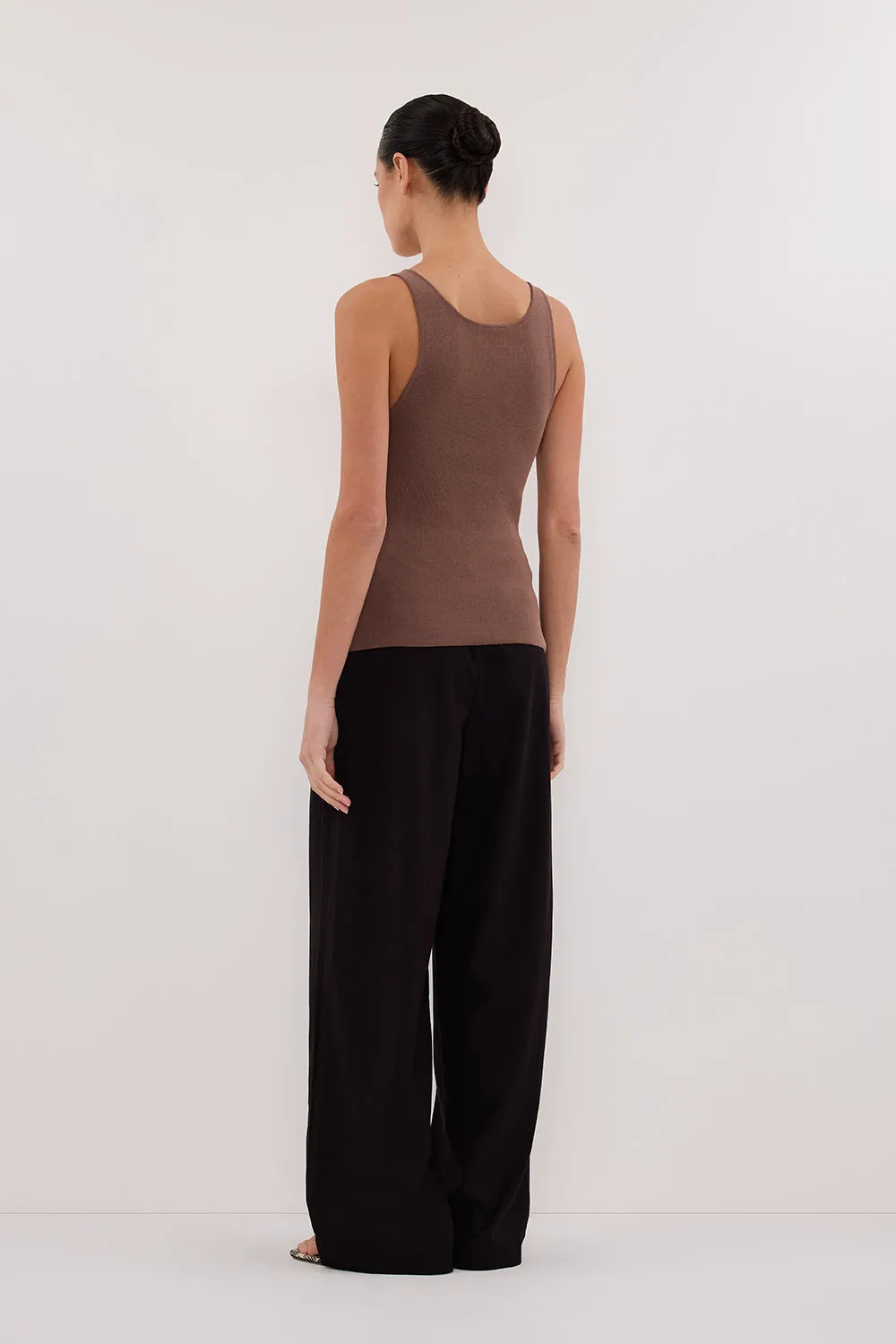TROY TAUPE KNIT TANK