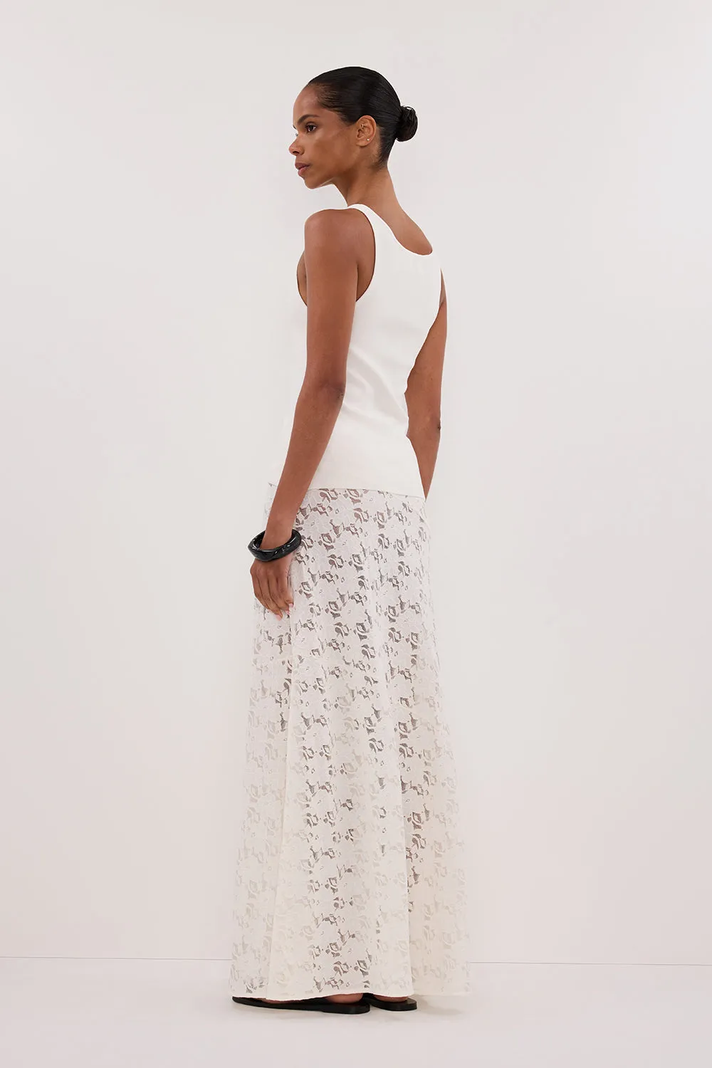 TROY WHITE KNIT TANK