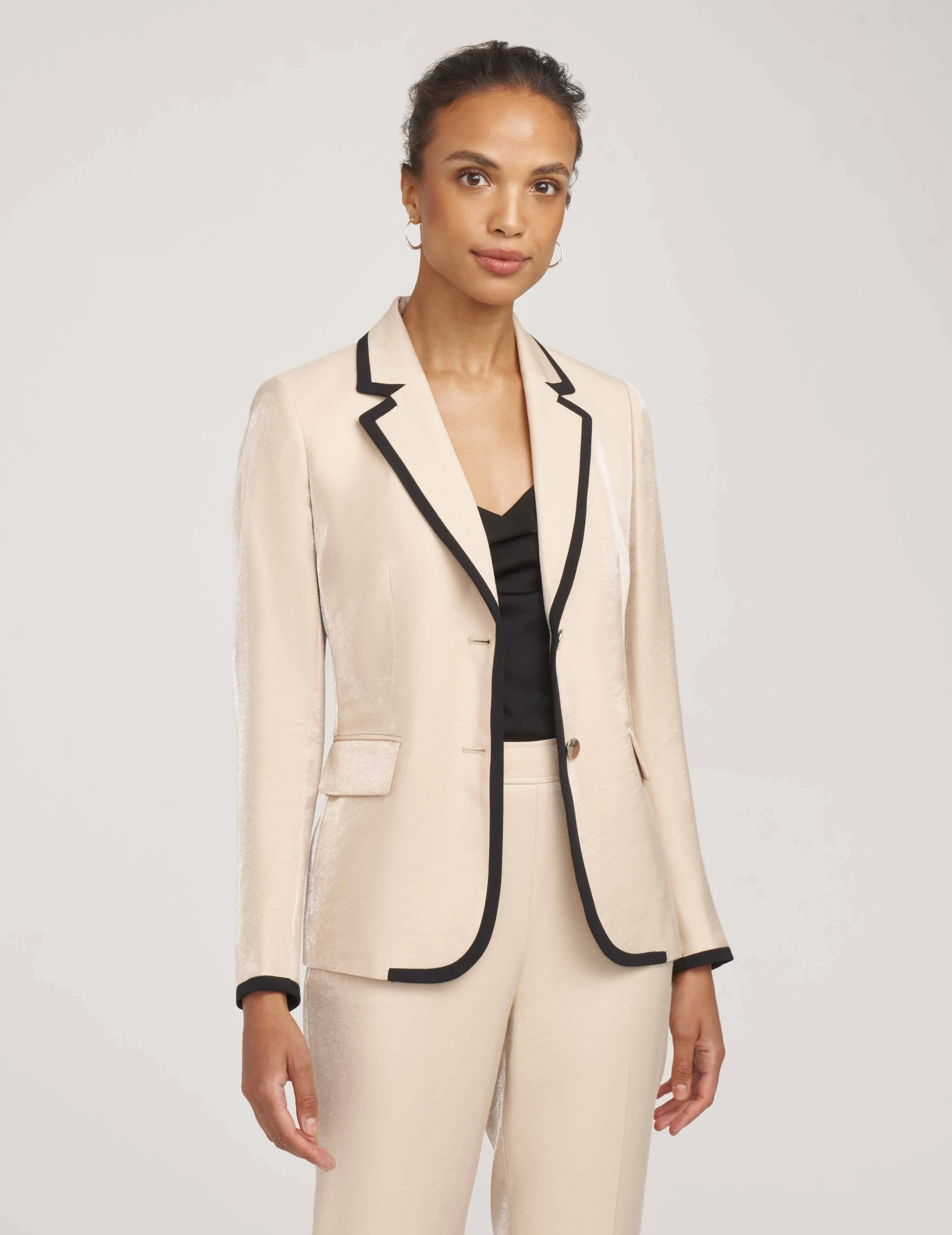 Two Button Notch Collar Jacket- Sale