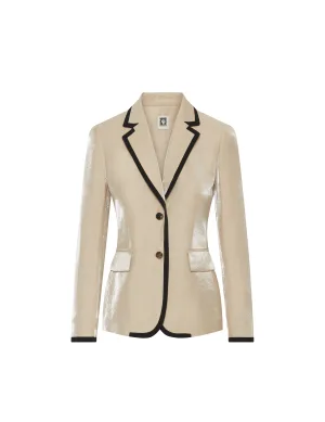 Two Button Notch Collar Jacket- Sale