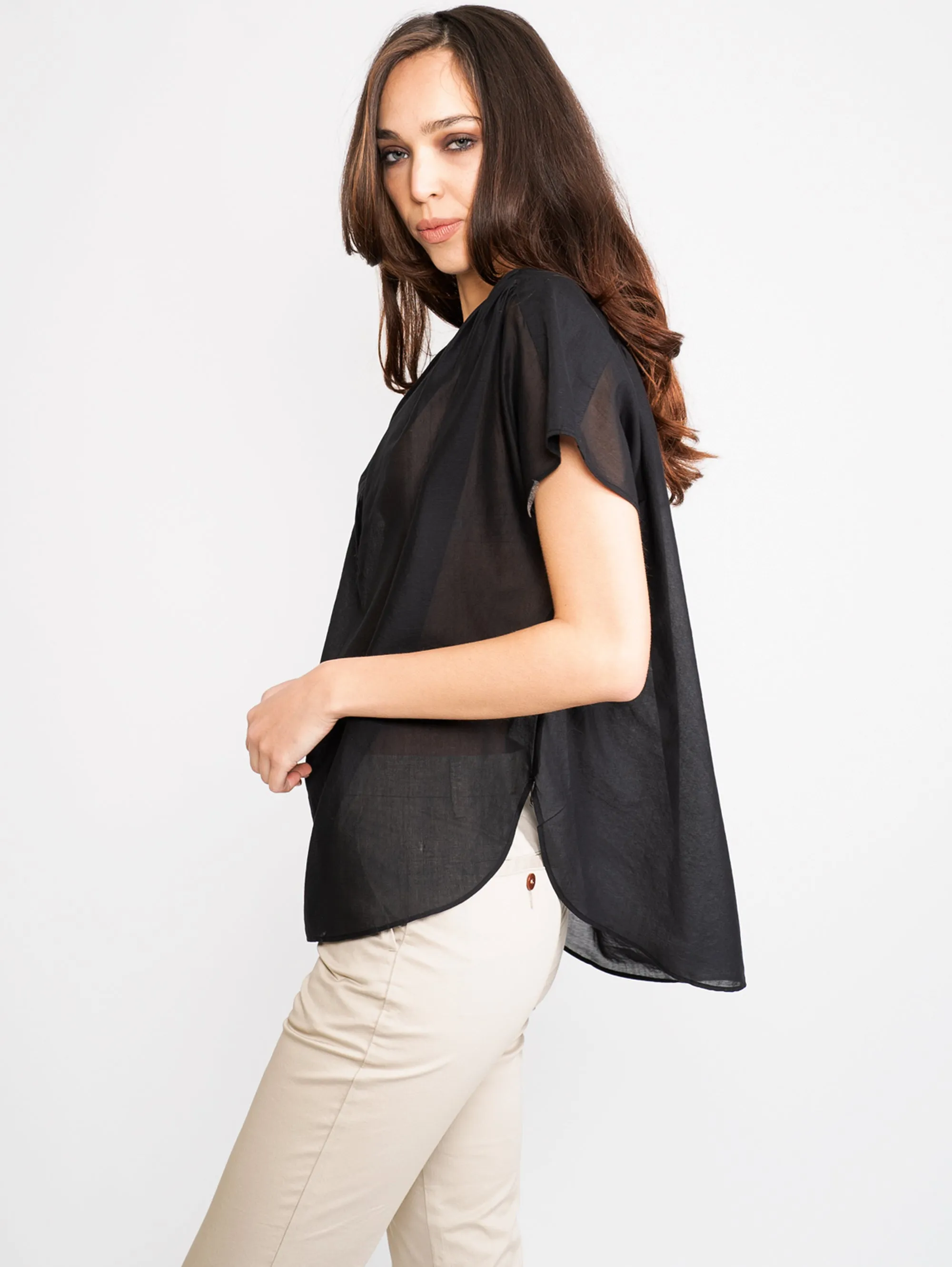 V-neck blouse