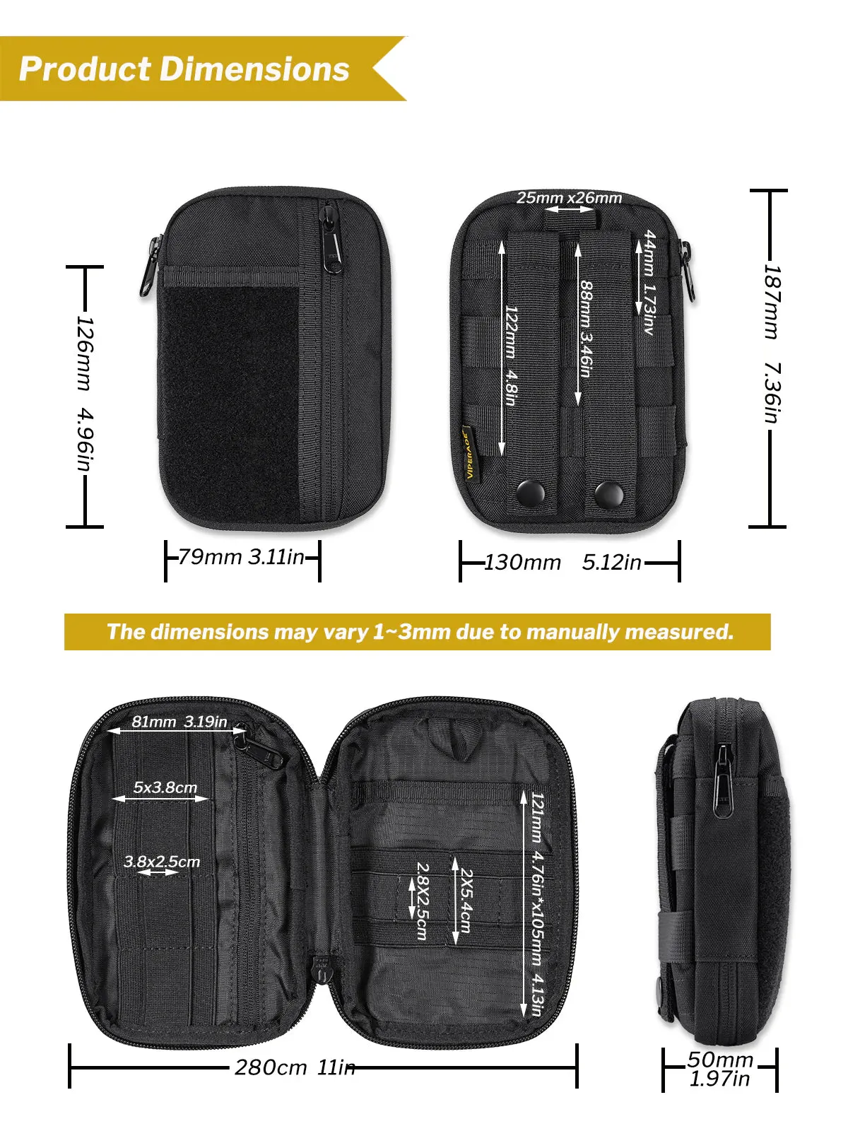 VE30 | Molle Tool Pouch. Compact Belt