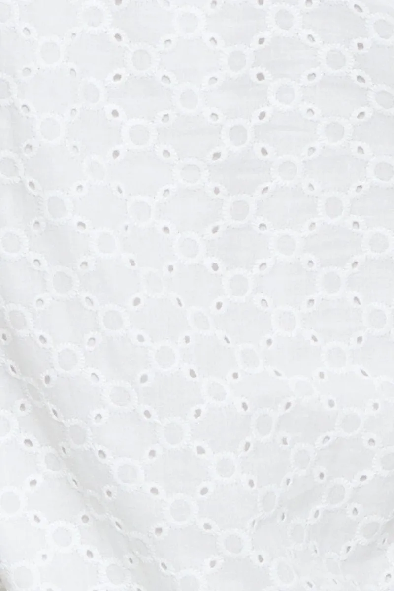White A Line Dress Mini