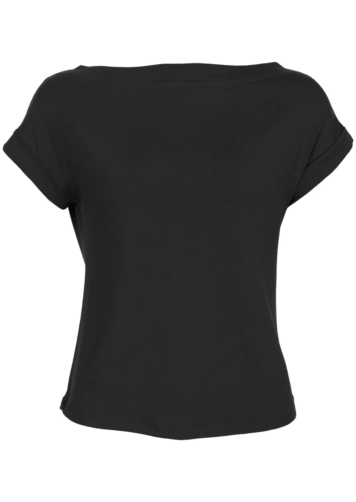 Wide Neck Mod Top Black