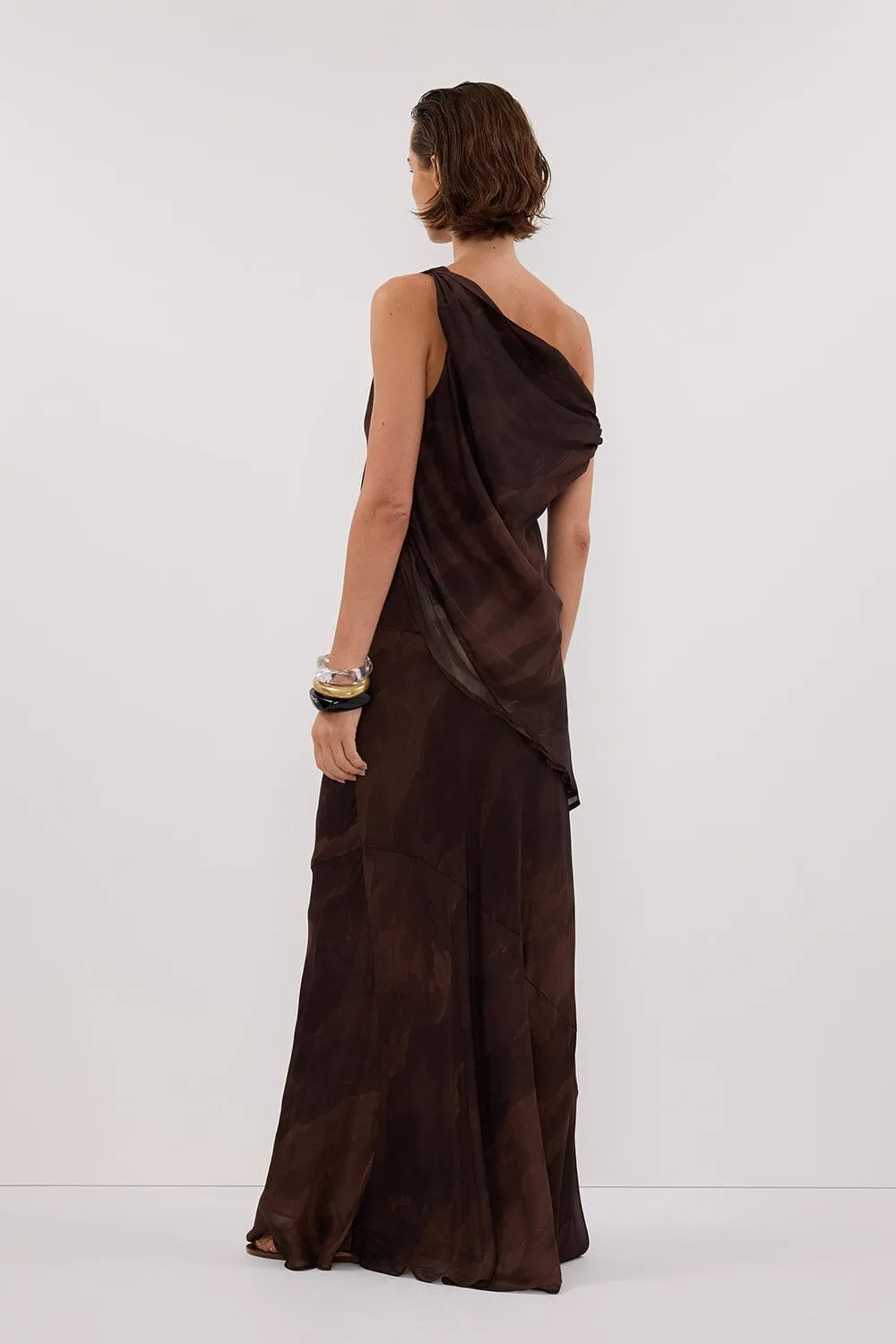 WILLOW CHOC PRINT TWIST TOP